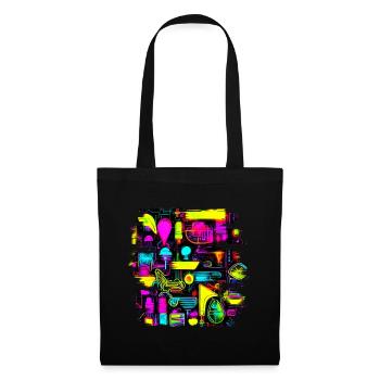 Neon Creative Cyberglow Modern Style - Tote Bag - black - Front