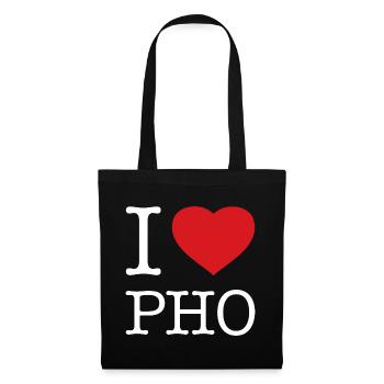 J’ADORE PHO - Sac en tissu - noir - Devant