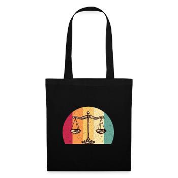 Avocat Avocat Jura Balance de Justice Vintage - Sac en tissu - noir - Devant
