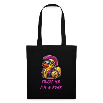 Croyez-moi, je suis un punk / canard - Sac en tissu - noir - Devant