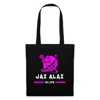 Jai Alai est vivant - Sac en tissu - noir - Devant
