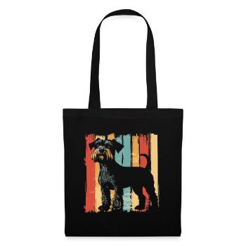 Schnauzer Dog Vintage - Tote Bag - black - Front