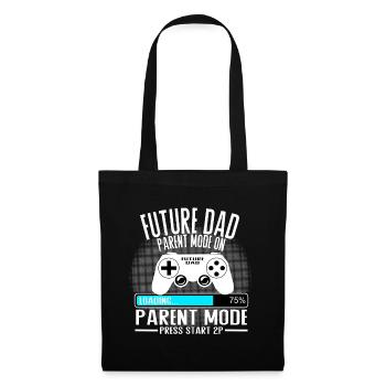 Future Dad – Parent Mode On - Stoffbeutel - Schwarz - Vorne