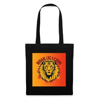Roar like a Lion - Sac en tissu - noir - Devant