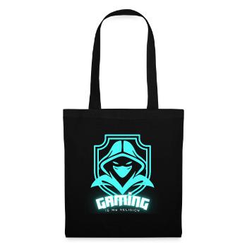 GAMING IS MY RELIGION - Sac en tissu - noir - Devant