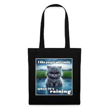 Cat in the rain - Tote Bag - black - Front