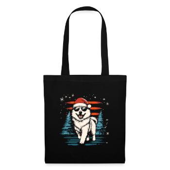 Cool Samoyède de Noël - Sac en tissu - noir - Devant
