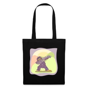 DABBING DANSE DANSE PARESSEUX - Sac en tissu - noir - Devant
