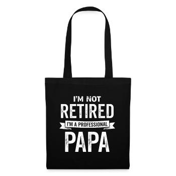 Professional Dad No Retirement Pension Pensioner - Tote Bag - black - Front