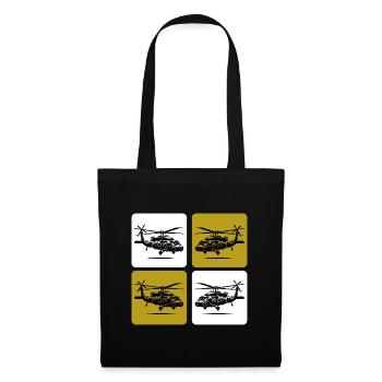 Army Helicopter – Military - Tote Bag - black - Front