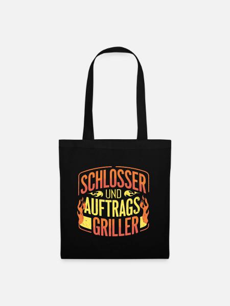 Schlosser und Auftragsgriller - Stoffbeutel - Schwarz
