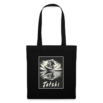 Jet Ski Vintage Style - Tote Bag - black - Front