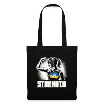 Femme forte confiante Femme ukrainienne Cadeau - Sac en tissu - noir - Devant