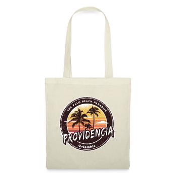 Providencia Palmen Strand Design - Stoffbeutel - Natur - Vorne