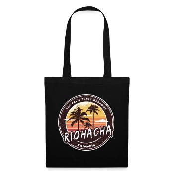Riohacha Palm Trees Beach Design - Tote Bag - black - Front