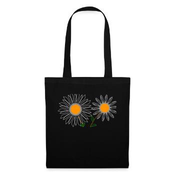 Sonnenblumen - Stoffbeutel - Schwarz - Vorne