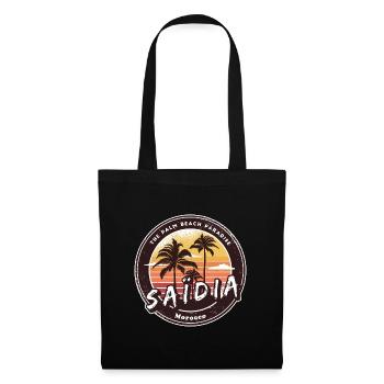 Saïdia Morocco Palm Tree Design - Tote Bag - black - Front