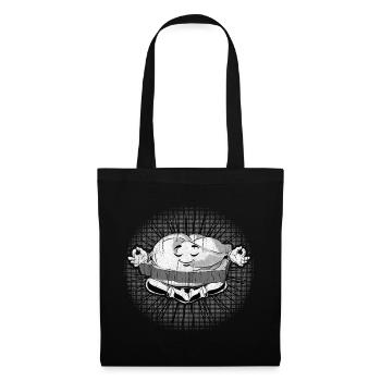 Leberkas Zen – Pleine conscience avec humour - Sac en tissu - noir - Devant