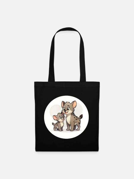 Hyena Family - Tote Bag - black