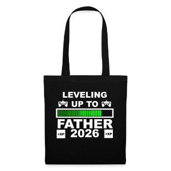 Leveling Up To Father 2026 Motif - Tote Bag - black - Front