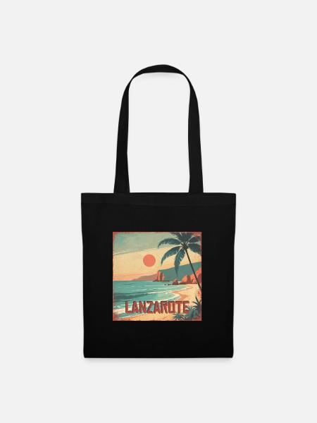 Lanzarote - Stoffbeutel - Schwarz