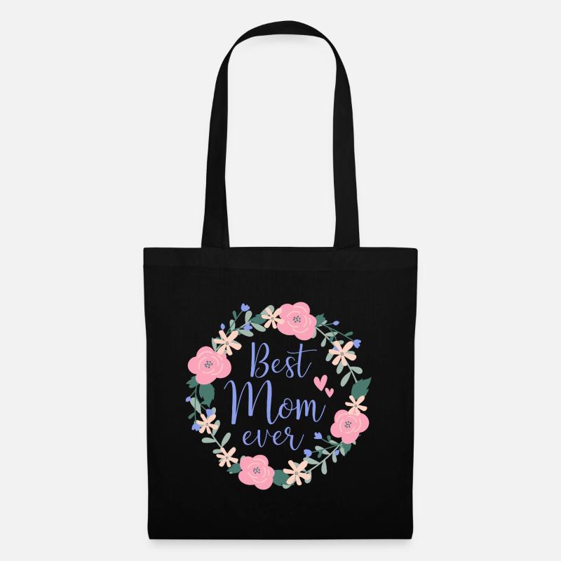 Best Mom ever - lila - Stoffbeutel - Schwarz