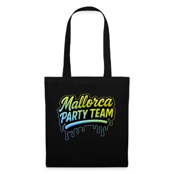 Mallorca Party Team Bunt - Stoffbeutel - Schwarz - Vorne