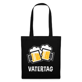 Vatertag (Bier Prosit / Bayrische Bierkrüge / 3C) - Stoffbeutel - Schwarz - Vorne