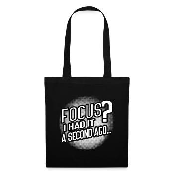 Foyer? Disparu en 3...2...Oups. - Sac en tissu - noir - Devant