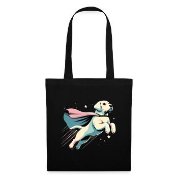 Super chien Labrador Retriever Labi Labbi Cadeau - Sac en tissu - noir - Devant