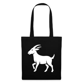 Bouc - Sac en tissu - noir - Devant