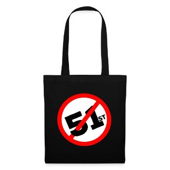 51e État Pas question - Sac en tissu - noir - Devant