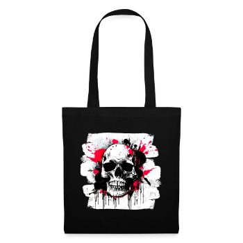 Style de tatouage Heavy Metal Trash Polka - Sac en tissu - noir - Devant