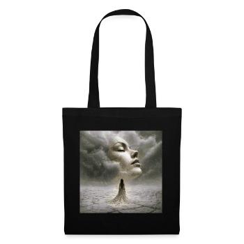 Silent encounter in the storm of thoughts - Tote Bag - black - Front