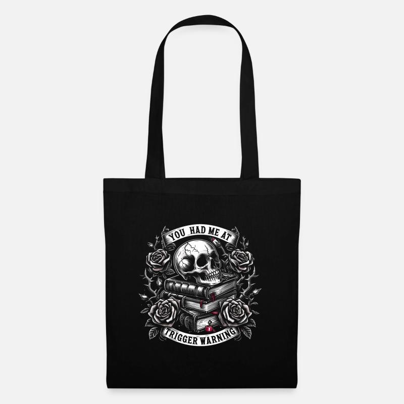 Du hattest mich bei Trigger Warning Dark Romance Geschenk - Stoffbeutel - Schwarz
