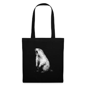 Marmotte - Sac en tissu - noir - Devant