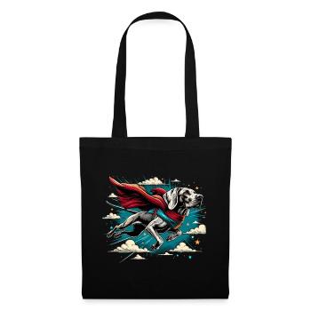 Super chien braque de Weimar Weimi Cape Cape cadeau - Sac en tissu - noir - Devant