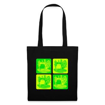 Conception de machines à coudre - Sac en tissu - noir - Devant