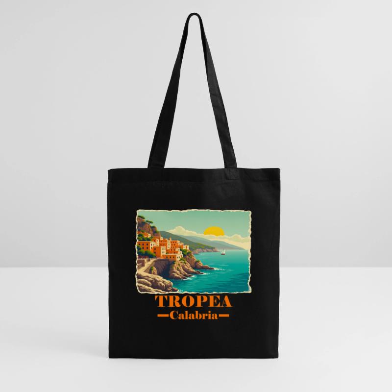 Tropea Kalabrien orange Stoffbeutel