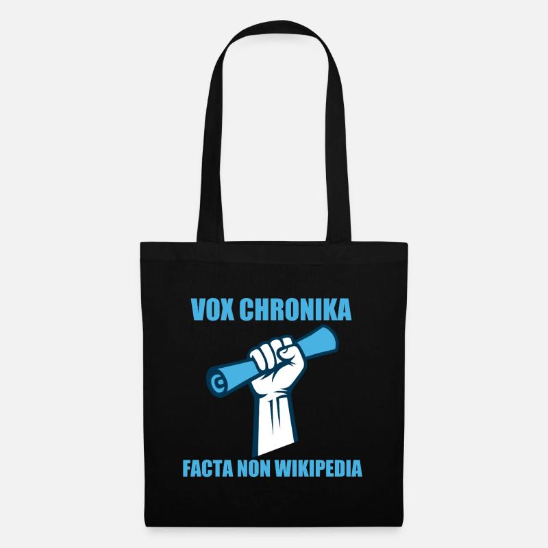 facta non wikipedia - Sac en tissu - noir