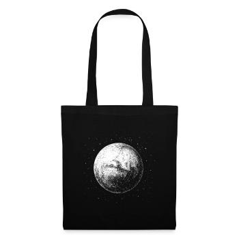 Aimant martien - Sac en tissu - noir - Devant