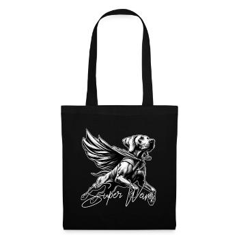 Super chien braque de Weimar Weimi Cape Cape cadeau - Sac en tissu - noir - Devant