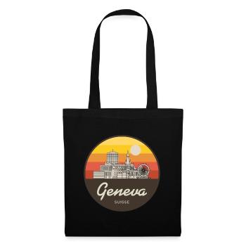 Geneva Skyline Sunset - Tote Bag - black - Front