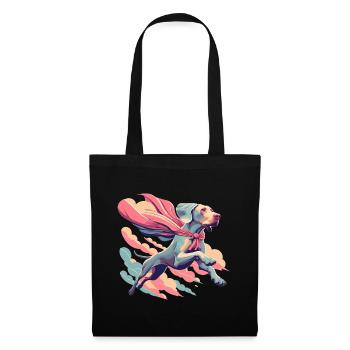 Super chien braque de Weimar Weimi Cape Cape cadeau - Sac en tissu - noir - Devant