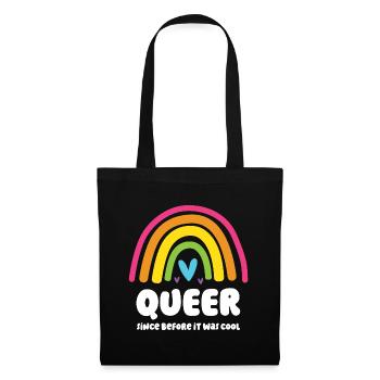 Mois de la fierté LGBT - Queer. Depuis avant que ce soit cool - Sac en tissu - noir - Devant