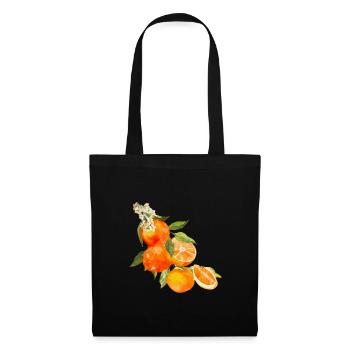 Orangen Summer Orange Trend 2025 Vintage Retro - Stoffbeutel - Schwarz - Vorne
