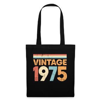 Vintage 1975 - Stoffbeutel - Schwarz - Vorne