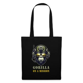 Gorilla in Mission / Military - Tote Bag - black - Front