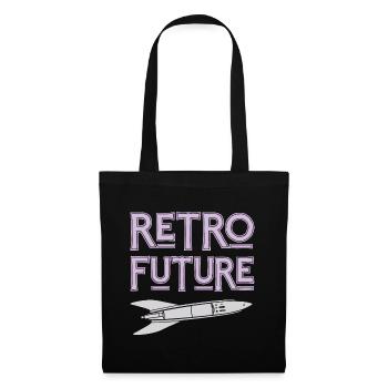 Retro Future Rocket Nostalgia - Tote Bag - black - Front