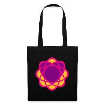 Heart Mandala Yoga Wedding Love Symbol Purple Pink - Tote Bag - black - Front